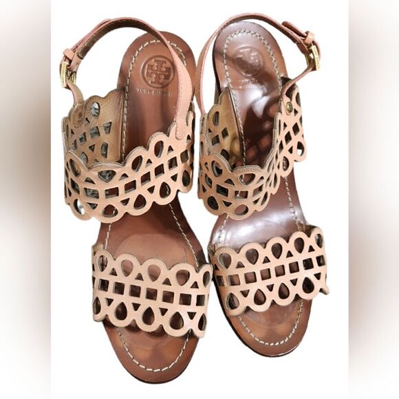 Tory Burch Shoes - Tory Burch Nori Wedge Sandals size 10